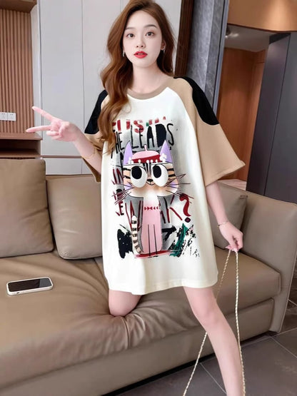 スウィート 好感度UP 海外トレンド カジュアル 全3色 半袖 Tシャツ ＜U-11110＞