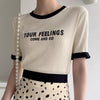 ゆったり感アップ アルファベット ファッション Tシャツ カットソー＜U-3077＞