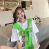 早い者勝ち 早い者勝ち 絶対流行 カジュアル 2色選択 Tシャツ+カウルネック<U-11153>