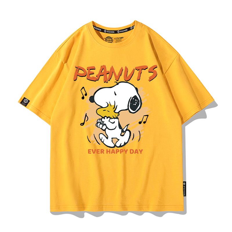 男女兼用 プリント カジュアル 半袖 Tシャツ U-13273