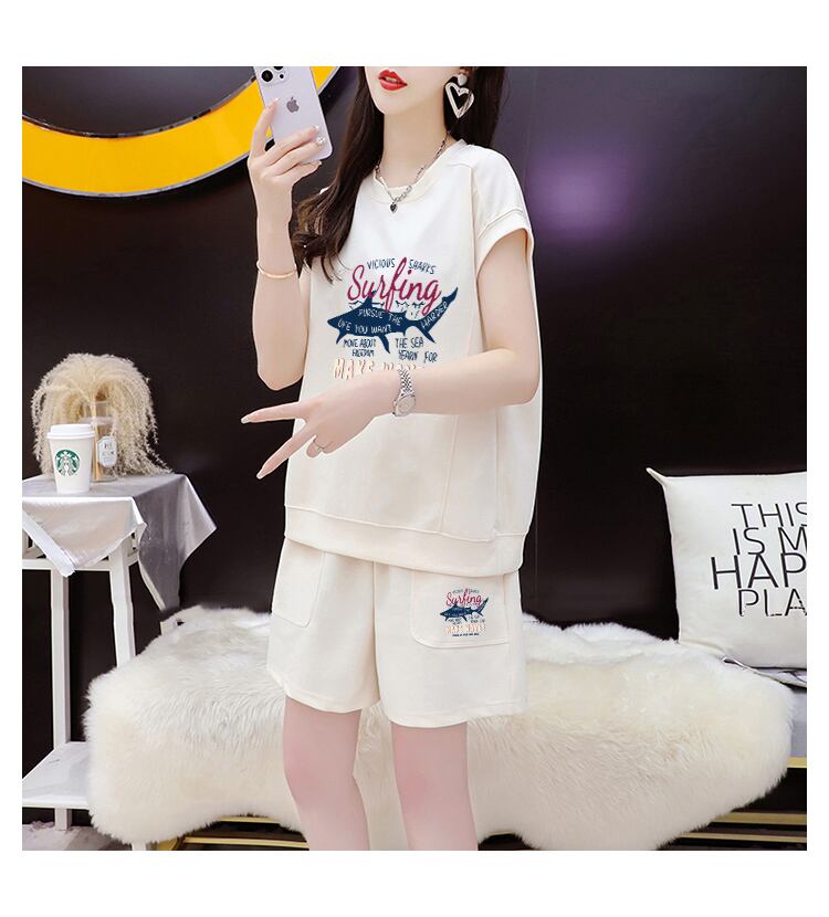 今季マストバイ ファッション カジュアル 半袖Ｔシャツⅹパンツセット全3色 <U-8265>