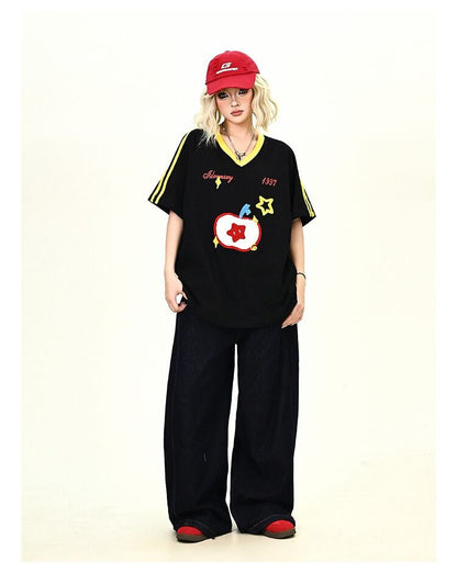 売り切れ必至 早い者勝ち 絶対流行 カジュアル 2色選択 Tシャツ<U-11545>