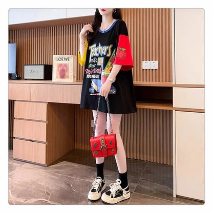 ファッション プリントTシャツ レトロ風 ＜U-2838＞