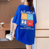 大活躍 プリント カジュアル 5色選択 半袖Tシャツ＜U-8584＞