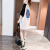 好感度満載 切り替え 美感いっぱい プリント Tシャツ カットソー＜U-3621＞
