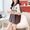 ファッションカジュアルネットレッドルーズポロカラー半袖Tシャツ<U-2856>