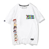 超人気商品 プリントロゴ ユニセックス ゆったり半袖 全6色Tシャツ<U-4897>