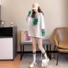 女性力を高める ラウンドネック 着心地抜群 プリント Tシャツ カットソー＜U-2865＞