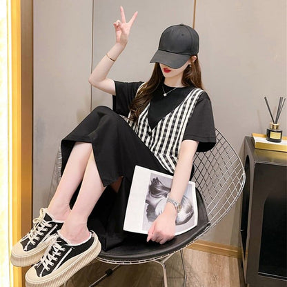 個性的なデザイン プリント 一目惚れ Tシャツ カットソー ワンピース＜U-3490＞