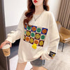 スタイリッシュ 切り替え 一目惚れ プリント Tシャツ カットソー＜U-3648＞