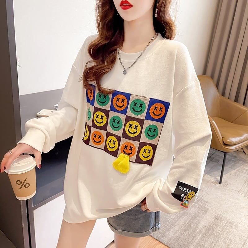 スタイリッシュ 切り替え 一目惚れ プリント Tシャツ カットソー＜U-3648＞