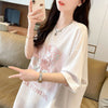 超人気 切り替え カジュアル プリント全3色 半袖Tシャツ カットソー ＜U-8609＞