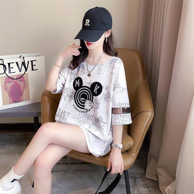 デザインセンス重工業ホットダイヤモンドパーソナライズされた漫画半袖Tシャツ、夏の新しいスタイル<U-2924>
