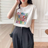 オシャレ度満点 切り替え 着心地抜群 プリント Tシャツ カットソー＜U-3408＞