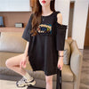 おしゃれ度高め レース 美人度アップ 切り替え プリント全4色 Tシャツ カットソー＜U-9213＞