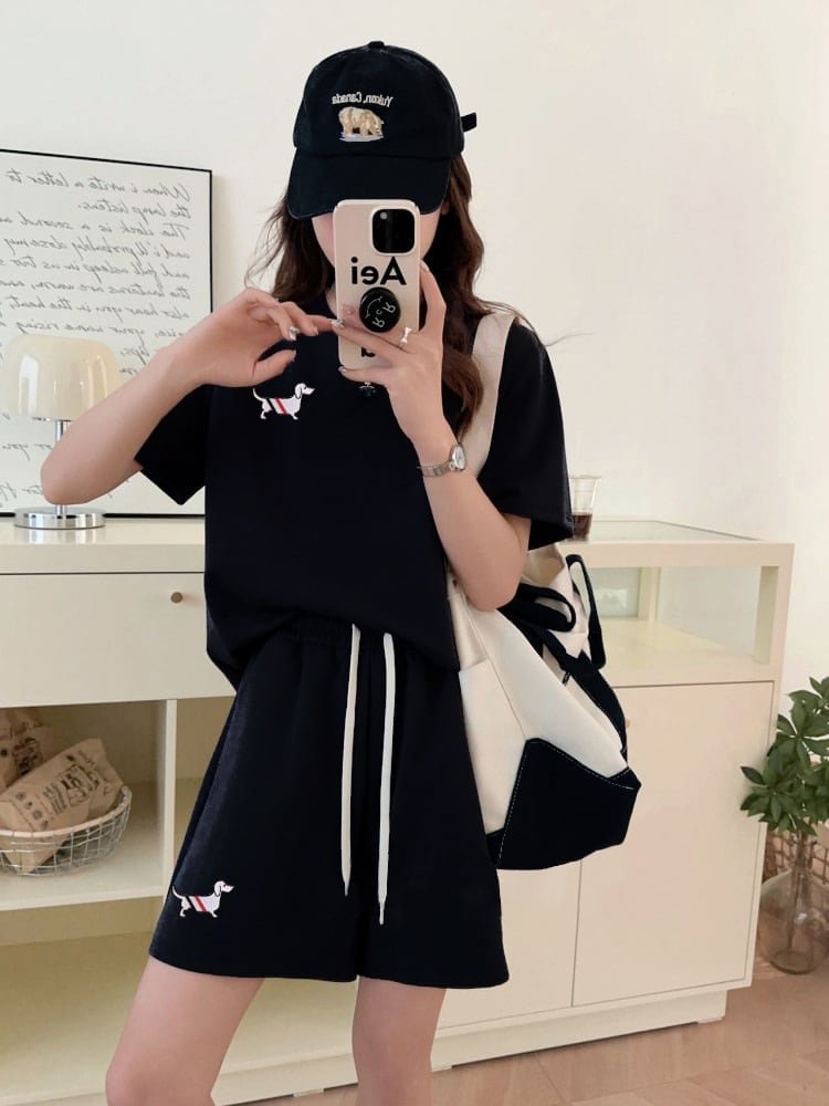 人気上昇中 着心地良い 真夏も快適 カジュアル 全5色 半袖 Tシャツ ショートパンツ セットアップ ＜U-9216＞