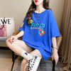 デザイン感 切り替え チャーミング プリント Tシャツ カットソー＜U-3409＞