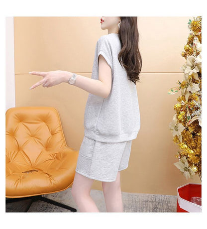 今季マストバイ ファッション カジュアル 半袖Ｔシャツⅹパンツセット全3色 <U-8265>