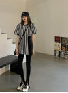 話題沸騰中 存在感抜群 上質 トレンドアイテム 個性派 着心地良い 半袖 Tシャツ <U-9287>