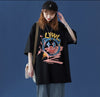 話題沸騰中 ゆったり カジュアル プリント 2色半袖Tシャツ＜U-8159＞
