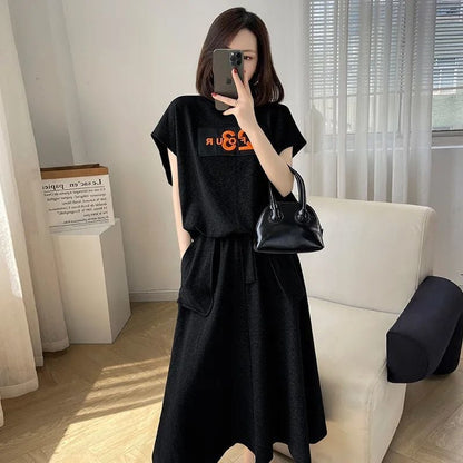 絶対欲しい カジュアル 高級気質 スーツスカートファッション女神ファン2点セット<U-8840>