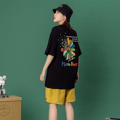 超人気 シンプル 上質 半袖Ｔシャツⅹパンツセット<U-8044>