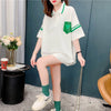 着心地抜群 切り替え 女性力を高める プリント Tシャツ カットソー＜U-3626＞