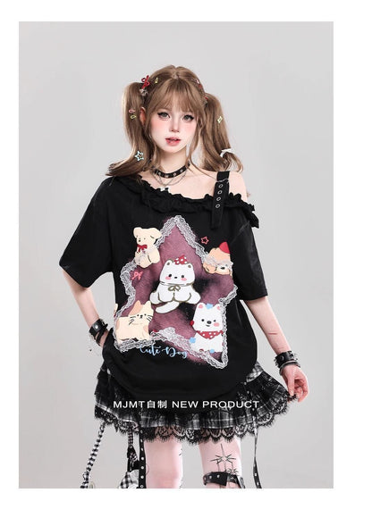 売れ筋 早い者勝ち 絶対流行 カジュアル 2色選択 Tシャツ<U-11461>