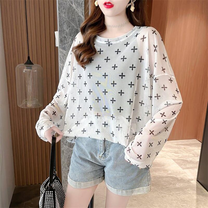 着心地抜群 ラウンドネック 女性力を高める Tシャツ カットソー＜U-3045＞
