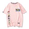 超人気商品 プリントロゴ ユニセックス ゆったり半袖 全6色Tシャツ<U-4897>