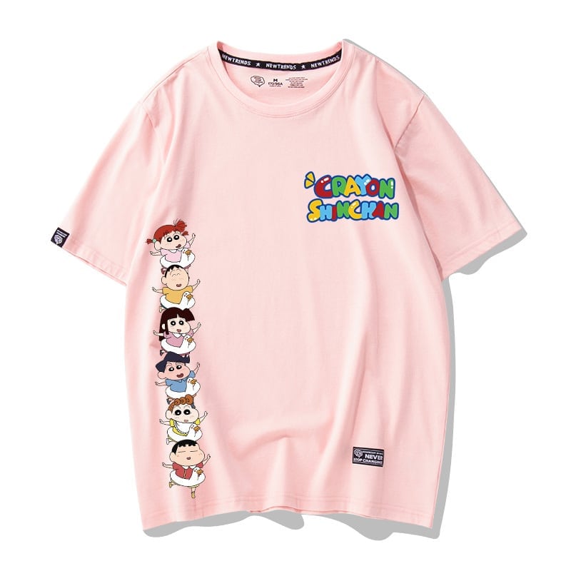 超人気商品 プリントロゴ ユニセックス ゆったり半袖 全6色Tシャツ<U-4897>