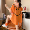 スタイルアップ効果抜群 ストライプ柄 アバンギャルド 切り替え レース プリント全2色 半袖Tシャツ<U-9111>