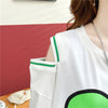 スタイリッシュ 切り替え 一目惚れ プリント Tシャツ カットソー＜U-3521＞