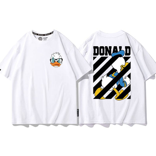 男女兼用 プリント 半袖 Tシャツ U-13187