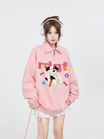 【裹起毛】好感度UP sweet系可愛い オシャレデザイン パーカー<U-10334>