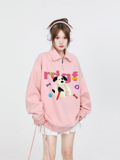 【裹起毛】好感度UP sweet系可愛い オシャレデザイン パーカー<U-10334>