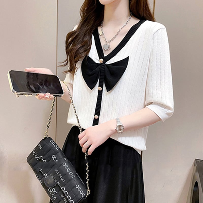 ゆったり感アップ 切り替え 美感いっぱい Tシャツ＋スカート セットアップ＜U-3574＞