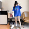 デザイン感 切り替え チャーミング プリント Tシャツ カットソー＜U-3409＞