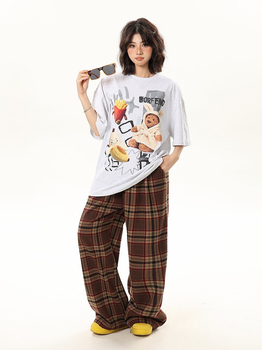 売れ筋 早い者勝ち 絶対流行 カジュアル 2色選択 Tシャツ<U-11178>