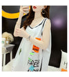 今季マストバイ ダメージ加工 デザイン性抜群 プリント全2色 ノースリーブ Tシャツ カットソー＜U-9141＞