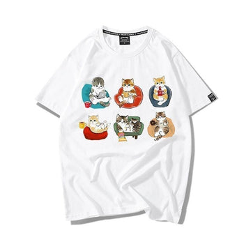 大好評 着心地良い 定番シンプル カジュアル プリント 全8色 半袖Tシャツ<U-9314>