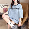 人気商品再入荷 アバンギャルド 着回し力抜群 ルーズ デニム 半袖Tシャツ<U-8804>
