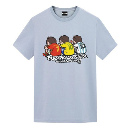 期間限定 特別デザイン カジュアル プリント 全3色 半袖 Tシャツ <U-8838>