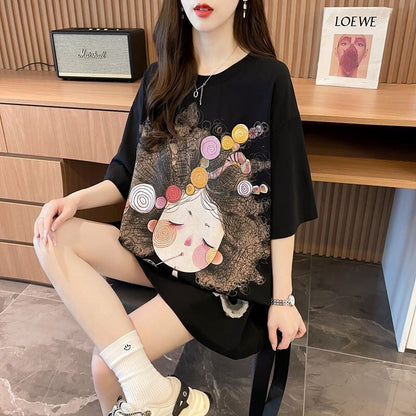 新商品 ファッション 個性派 プリント全3色 半袖Tシャツ カットソー ＜U-8604＞
