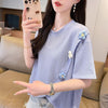 超人気 シンプル 好感度UP スウィート 3色選択 半袖Tシャツ＜U-8579＞