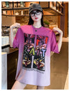 絶対欲しい グラデーション 特別デザイン プリント 半袖 Tシャツ <U-9053>