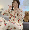 新商品 着心地良い 柔らかくて優しい印象 4種選択 トップス+パンツセット パジャマ<U-9130>
