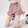 絶対流行 個性派 ゆったり感アップ 全3色 デニムショートパンツ ＜U-8794＞