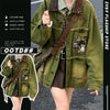 質感のいいヴィンテージ加工  デニムジャケット 全2色ゆったりコート<U-4798>