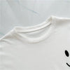 好感度満載 レース切り替え 笑顔 ゆったり ホワイト 着?せ 七分袖 Tシャツ　＜isf-1938＞